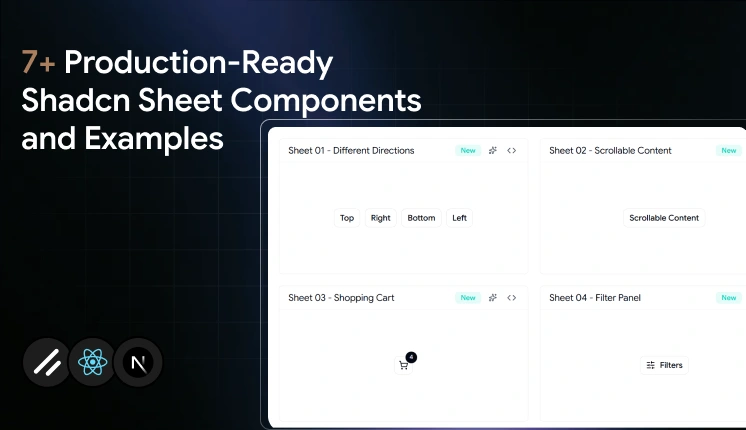 7+ Production-Ready Shadcn Sheet Components to Copy