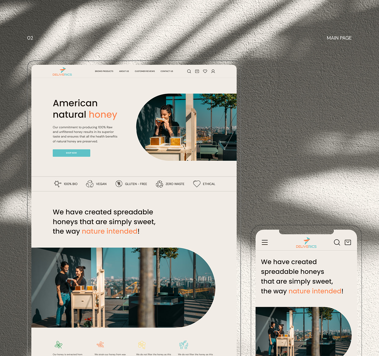 DELIVERICS｜Ecommerce Website Design Image 1