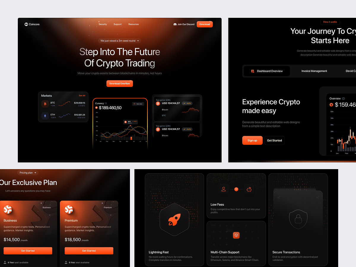 Crypto Trading - SaaS Website Design Image 2