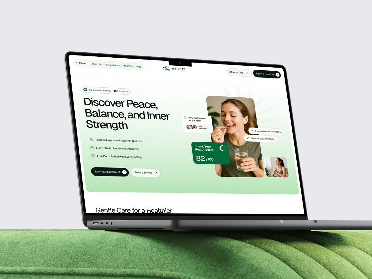 Telehealth & Wellness - Modern Website Image 0