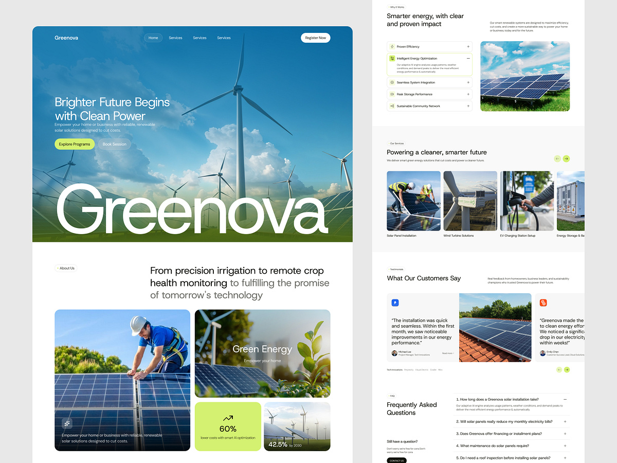 Solar Energy Landing Page