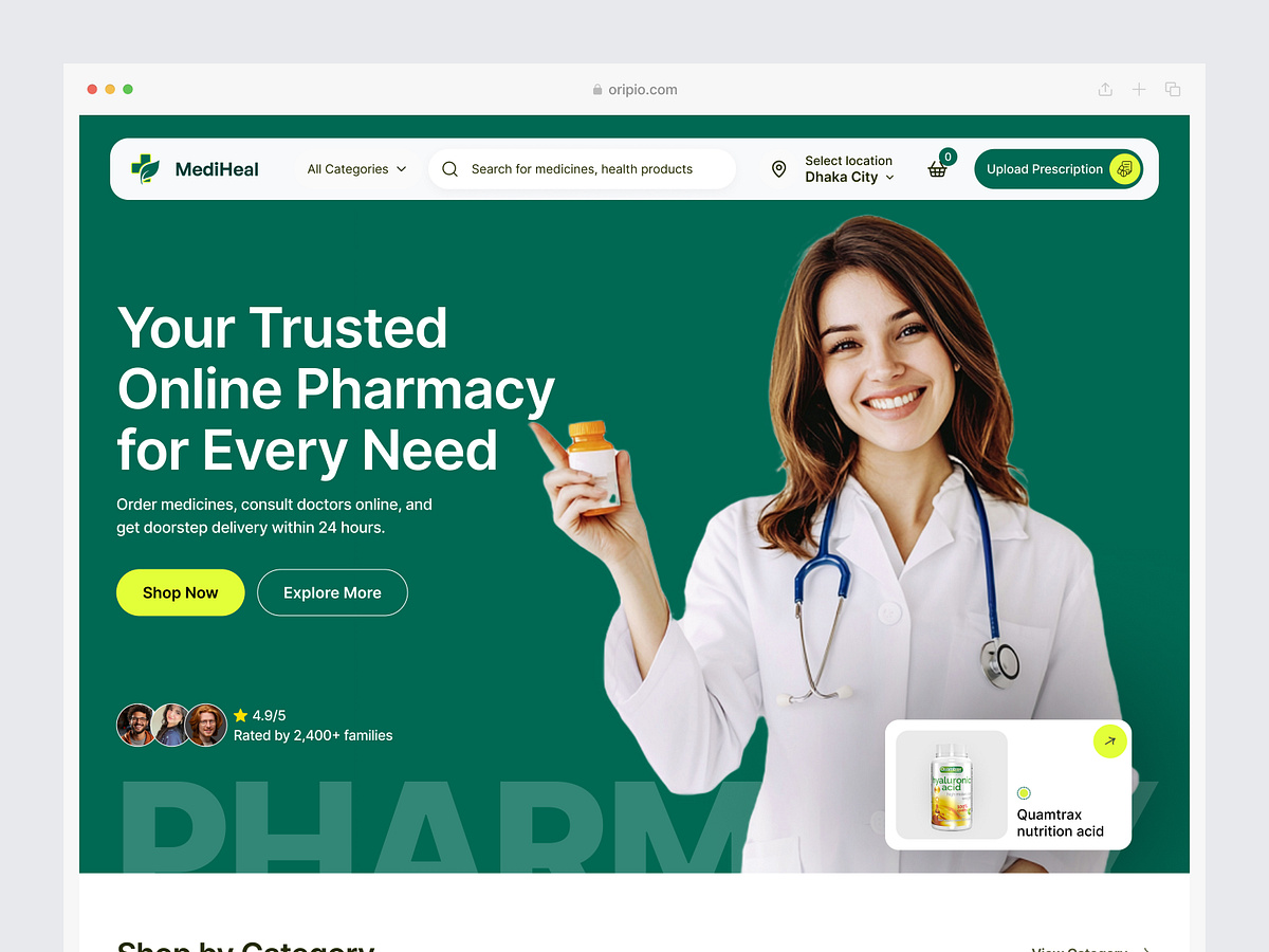 Pharmacy Website Image 0