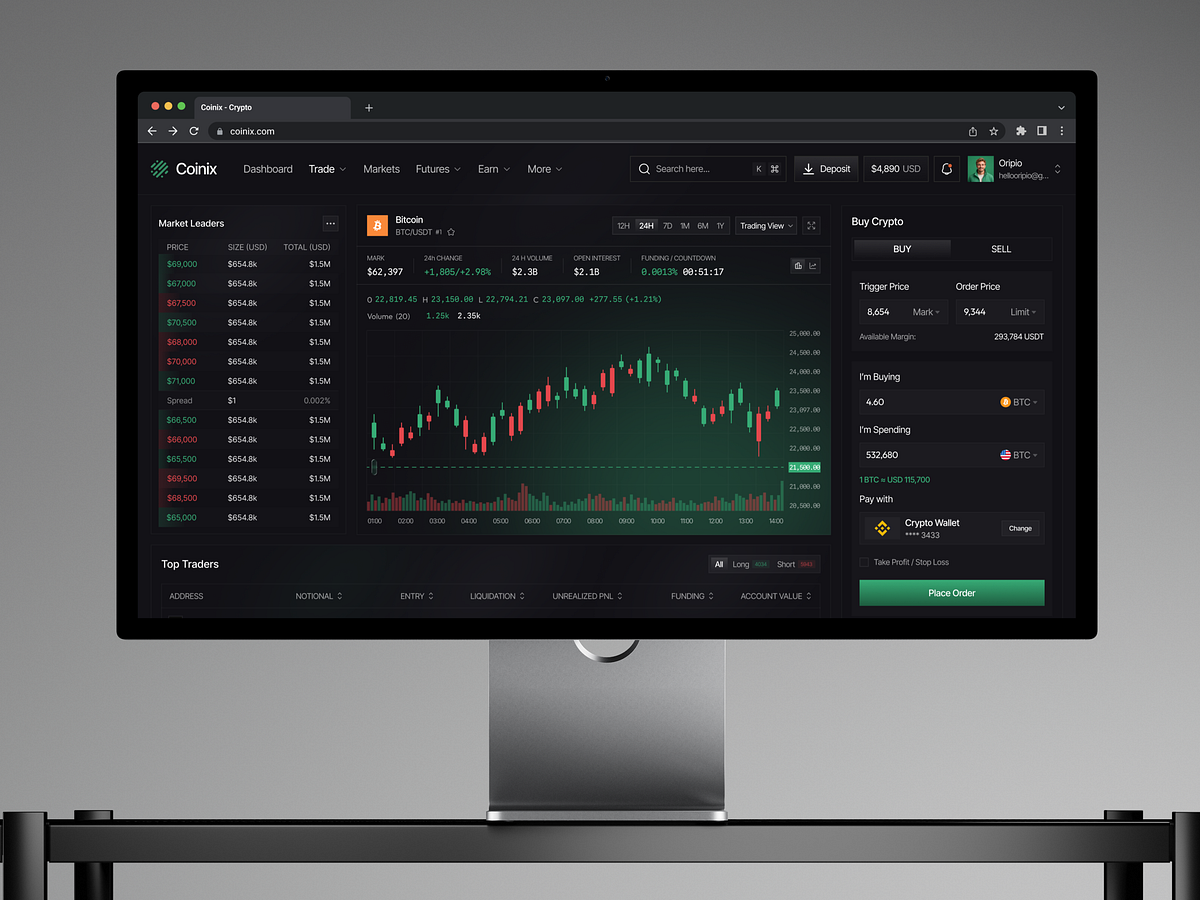 Crypto Dashboard Image 4