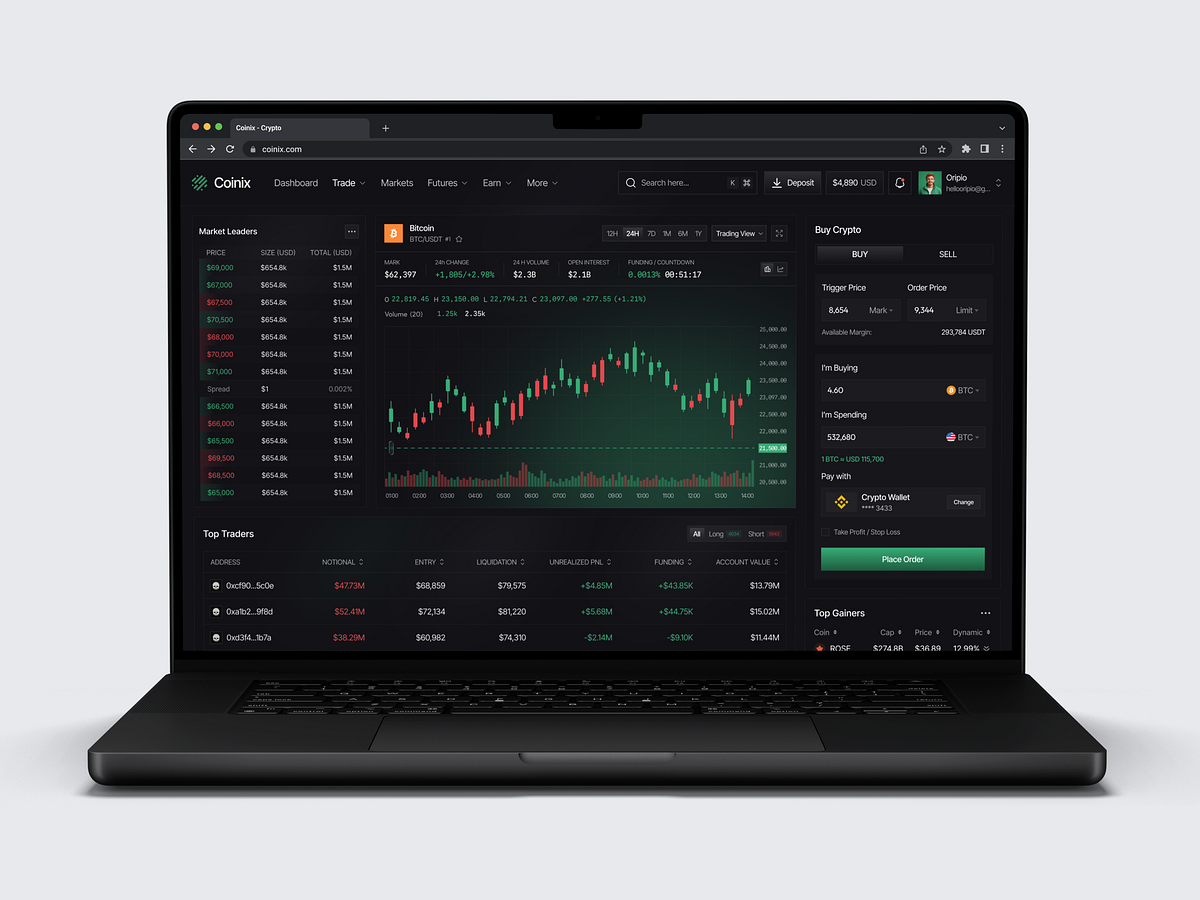 Crypto Dashboard Image 5