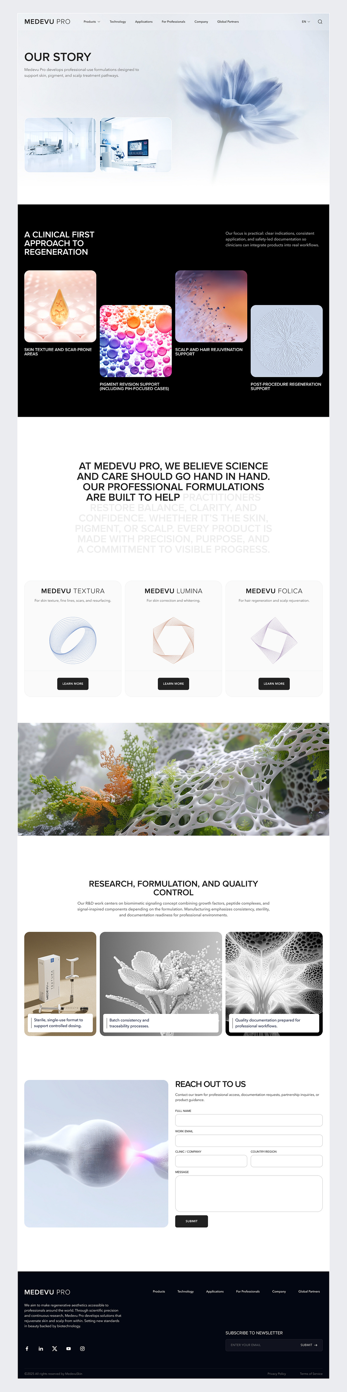 Medical Aesthetics Website Image 1