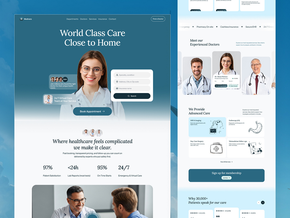 Medivara - Healthcare Website
