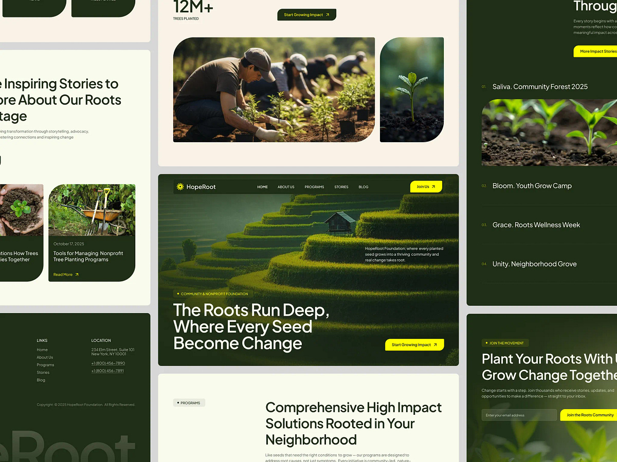 HopeRoot - Nonprofit Foundation Website Image 1