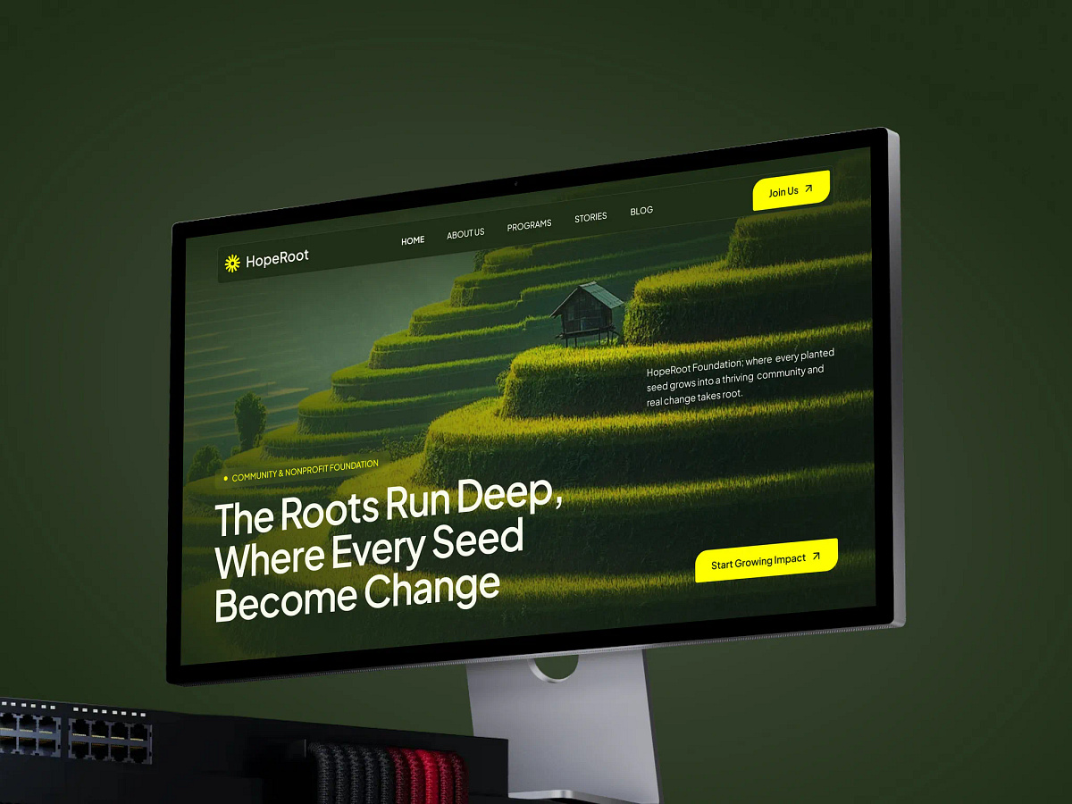 HopeRoot - Nonprofit Foundation Website Image 2