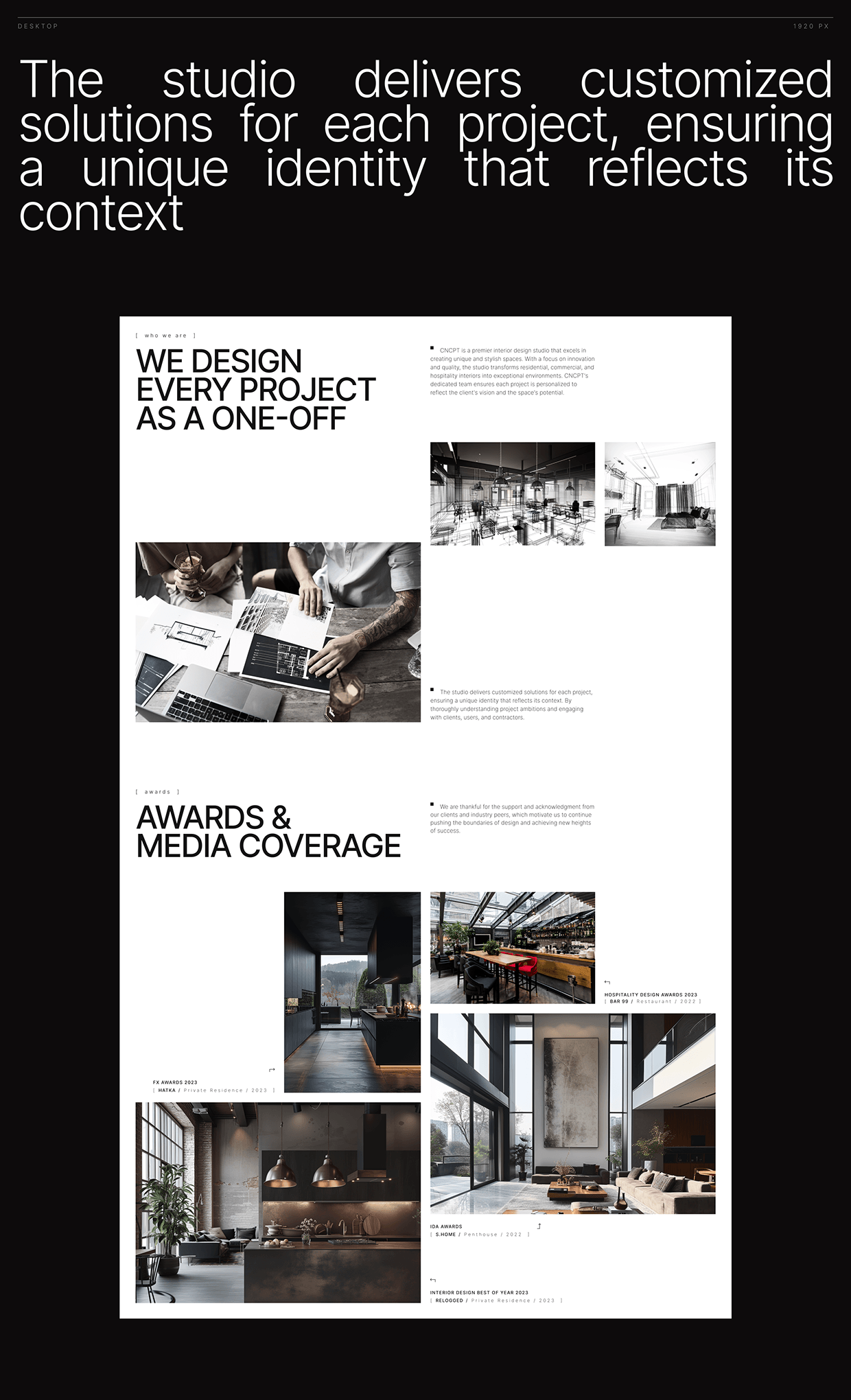 Interior Design Studio // Landing Page // Web Design Image 3
