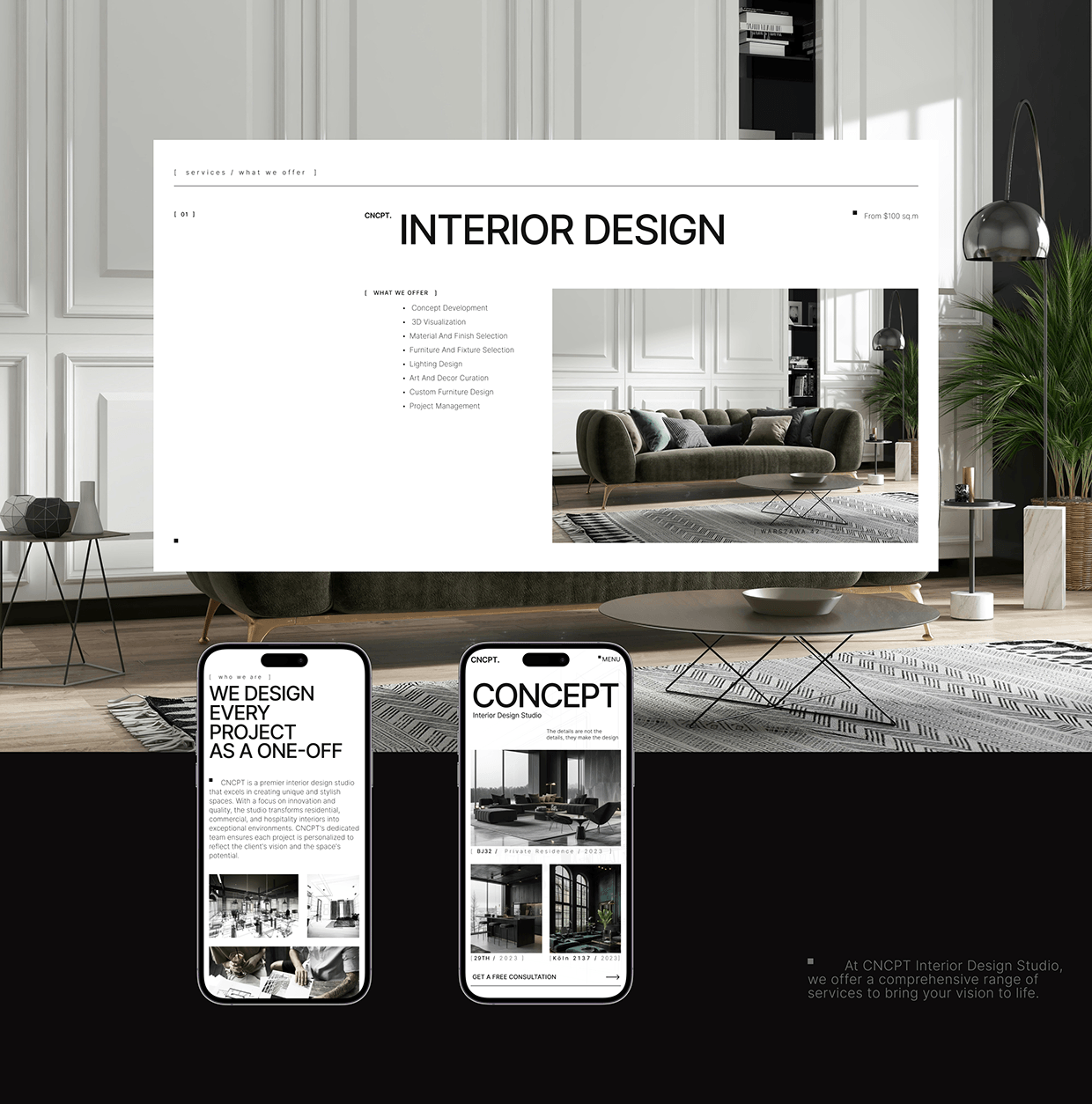 Interior Design Studio // Landing Page // Web Design Image 6