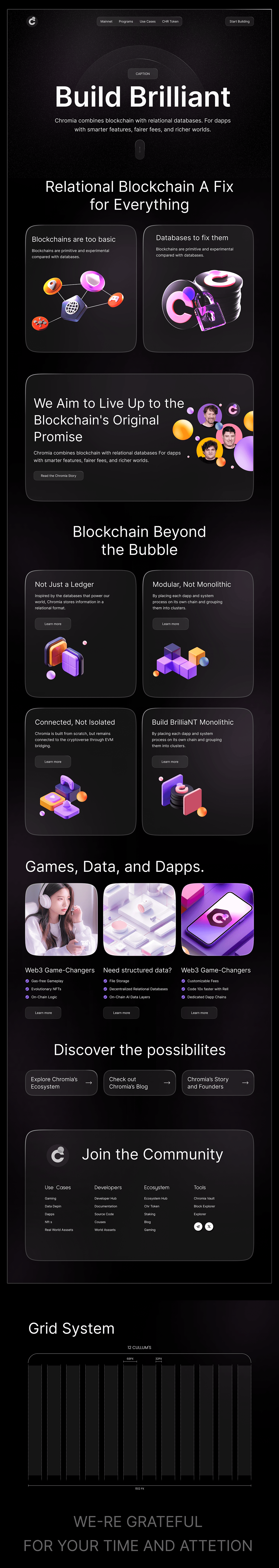 Chromia - Blockchain Identity UX/UI & Marketing Design Image 1