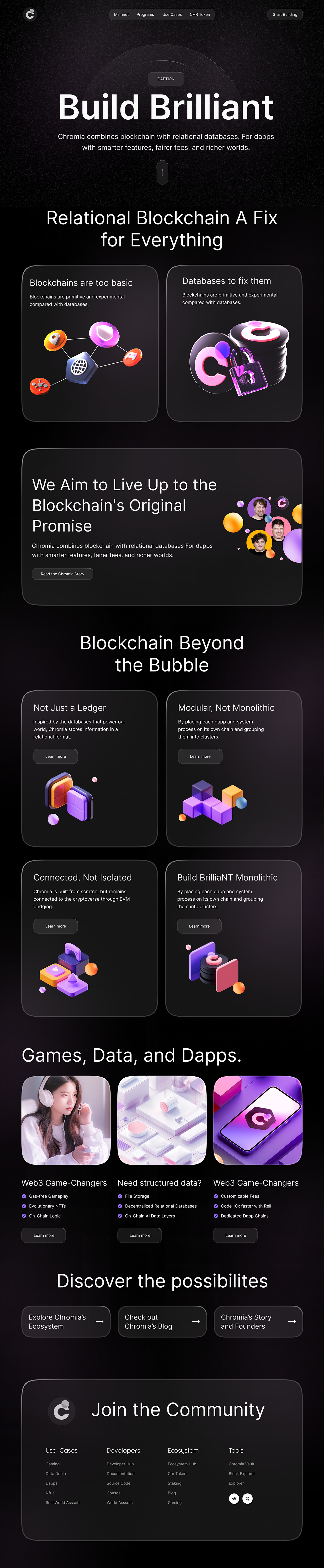 Chromia - Blockchain Identity UX/UI & Marketing Design Image 2