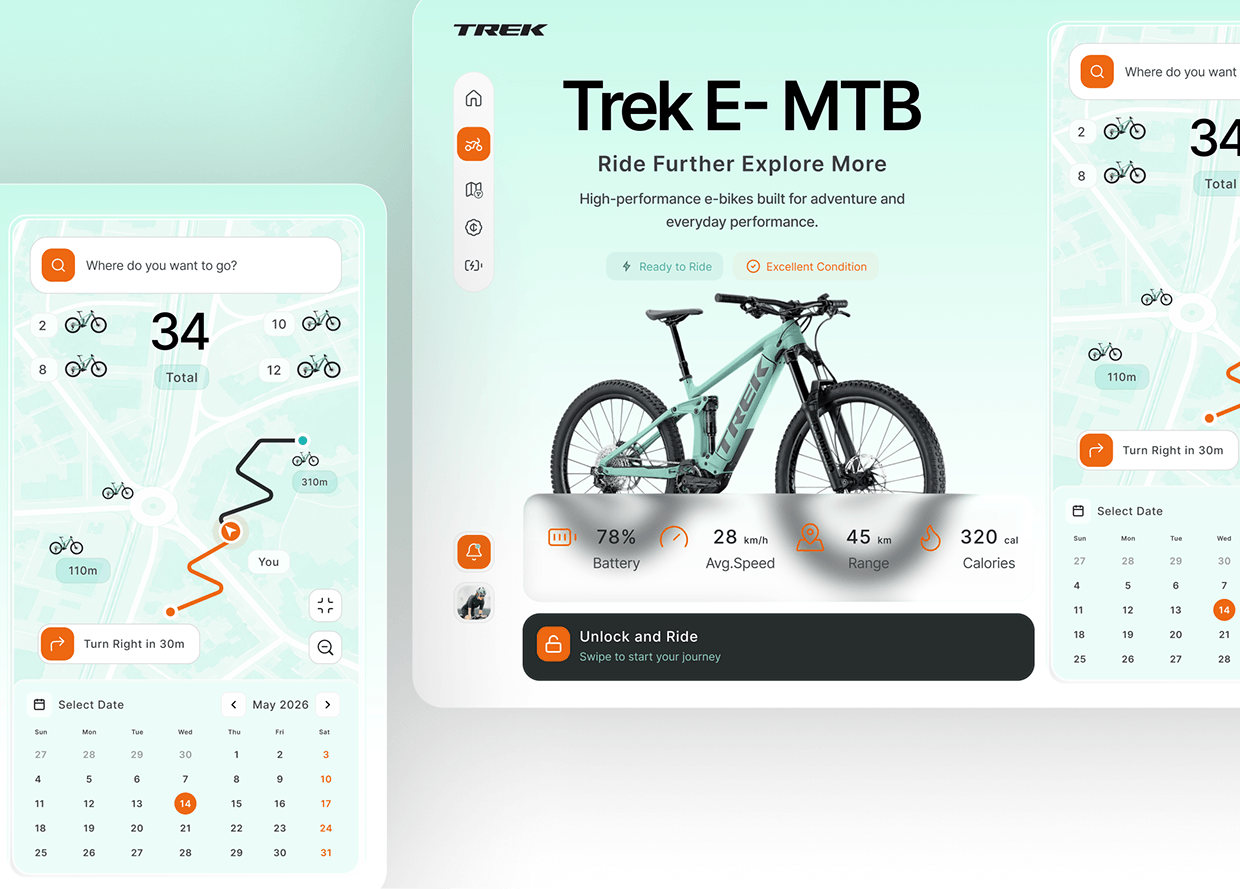 E-Bike Rental Dashboard with Live Map Tracking Image 3