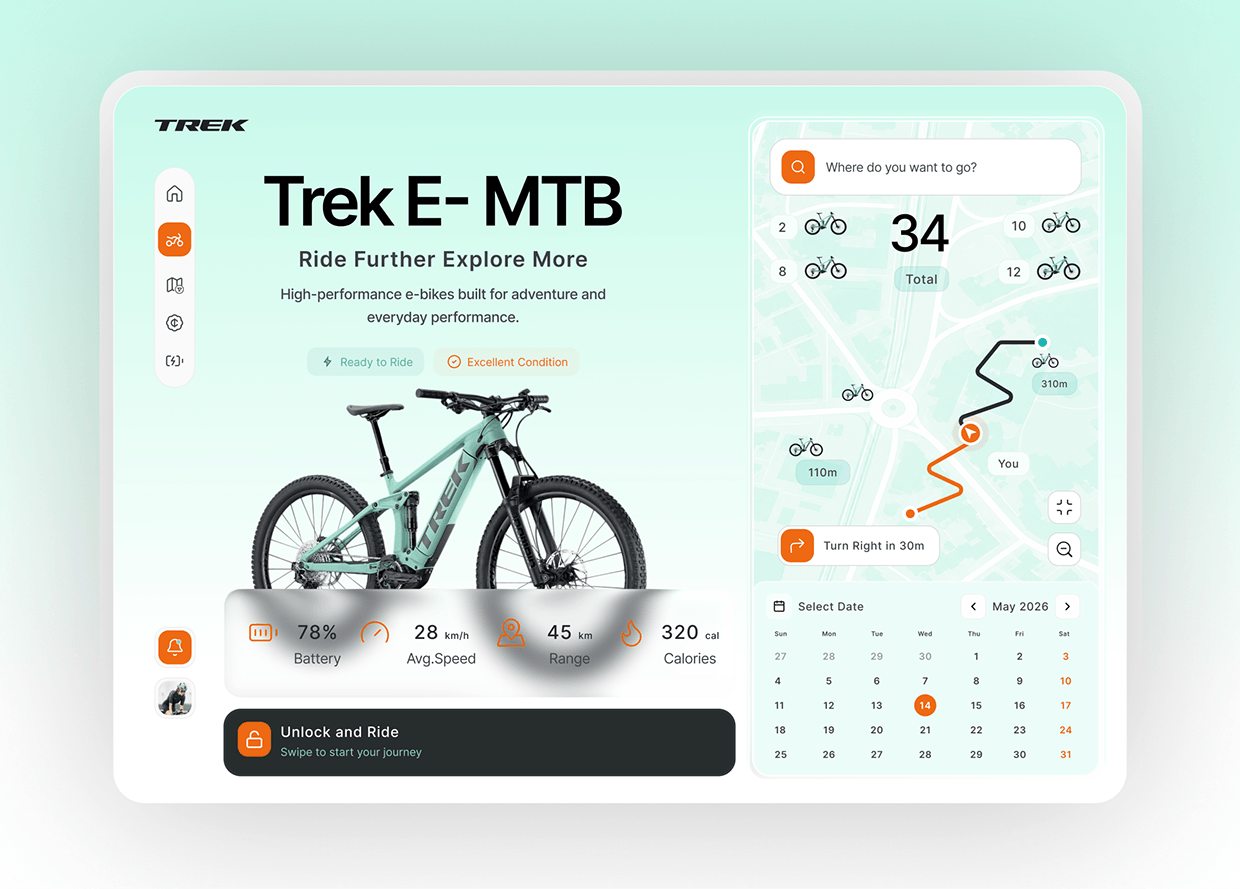 E-Bike Rental Dashboard with Live Map Tracking Image 4