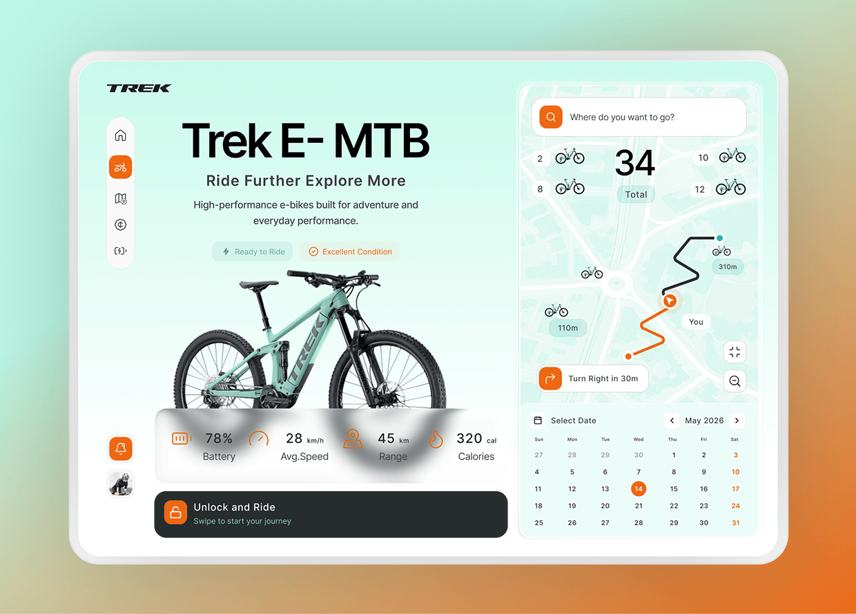 E-Bike Rental Dashboard with Live Map Tracking Image 6