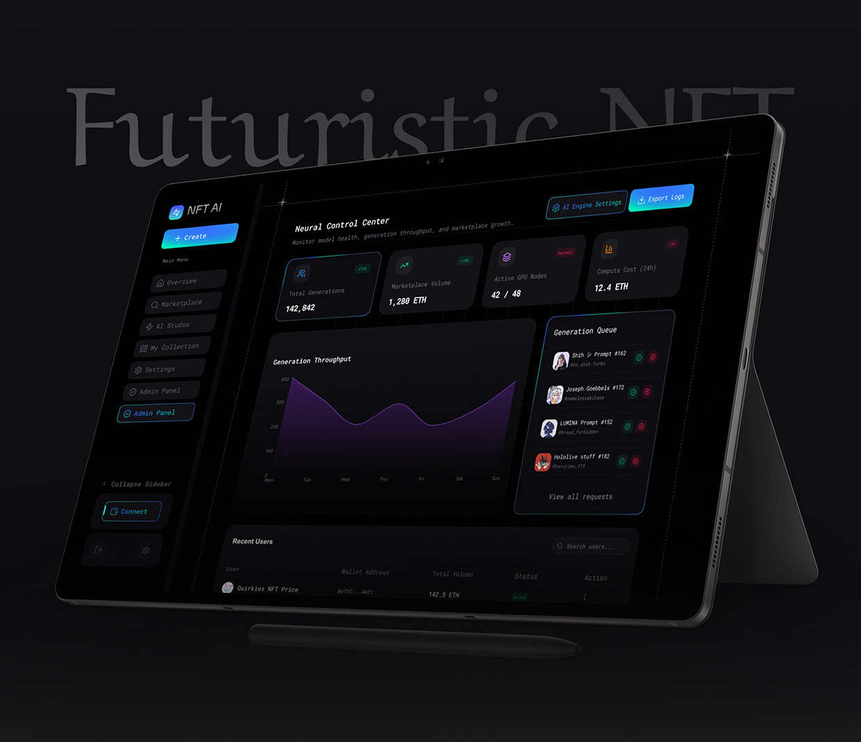 E-NFTs Marketplace | AI-Powered NFT Dashboard Image 11