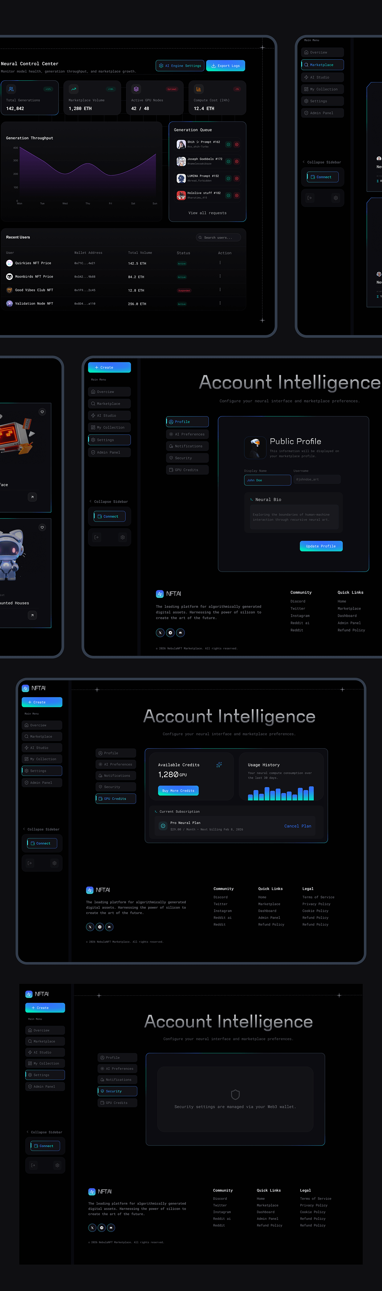 E-NFTs Marketplace | AI-Powered NFT Dashboard Image 16