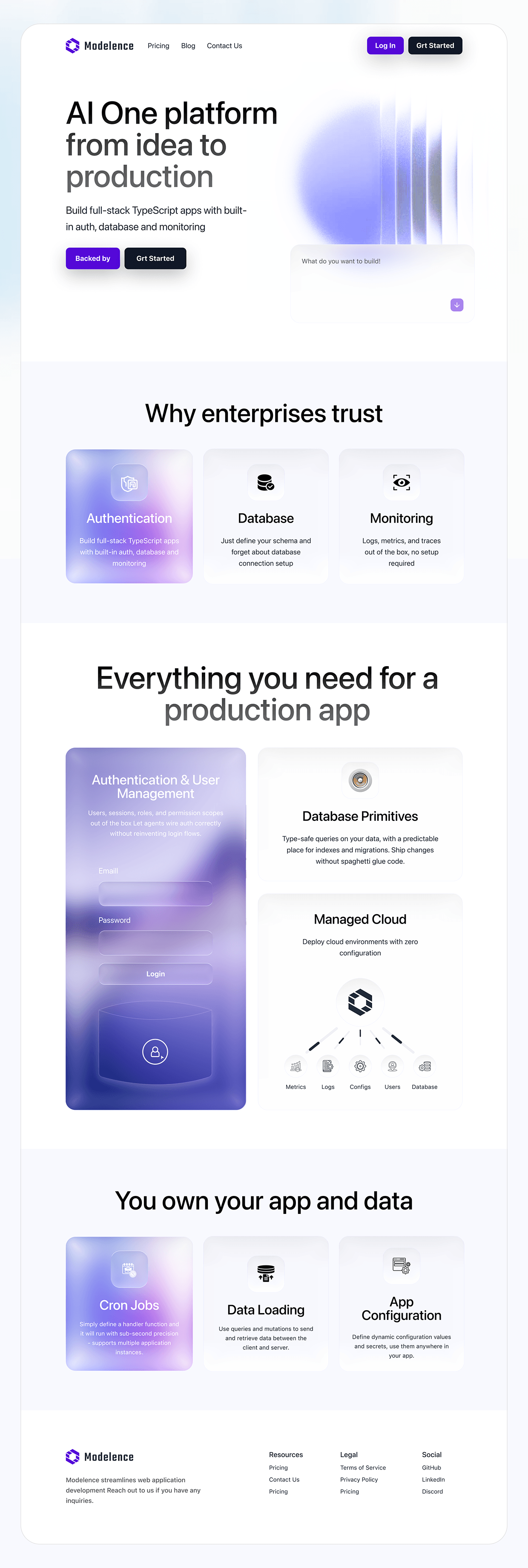Modelence | SaaS AI Platform | Website Design Image 4