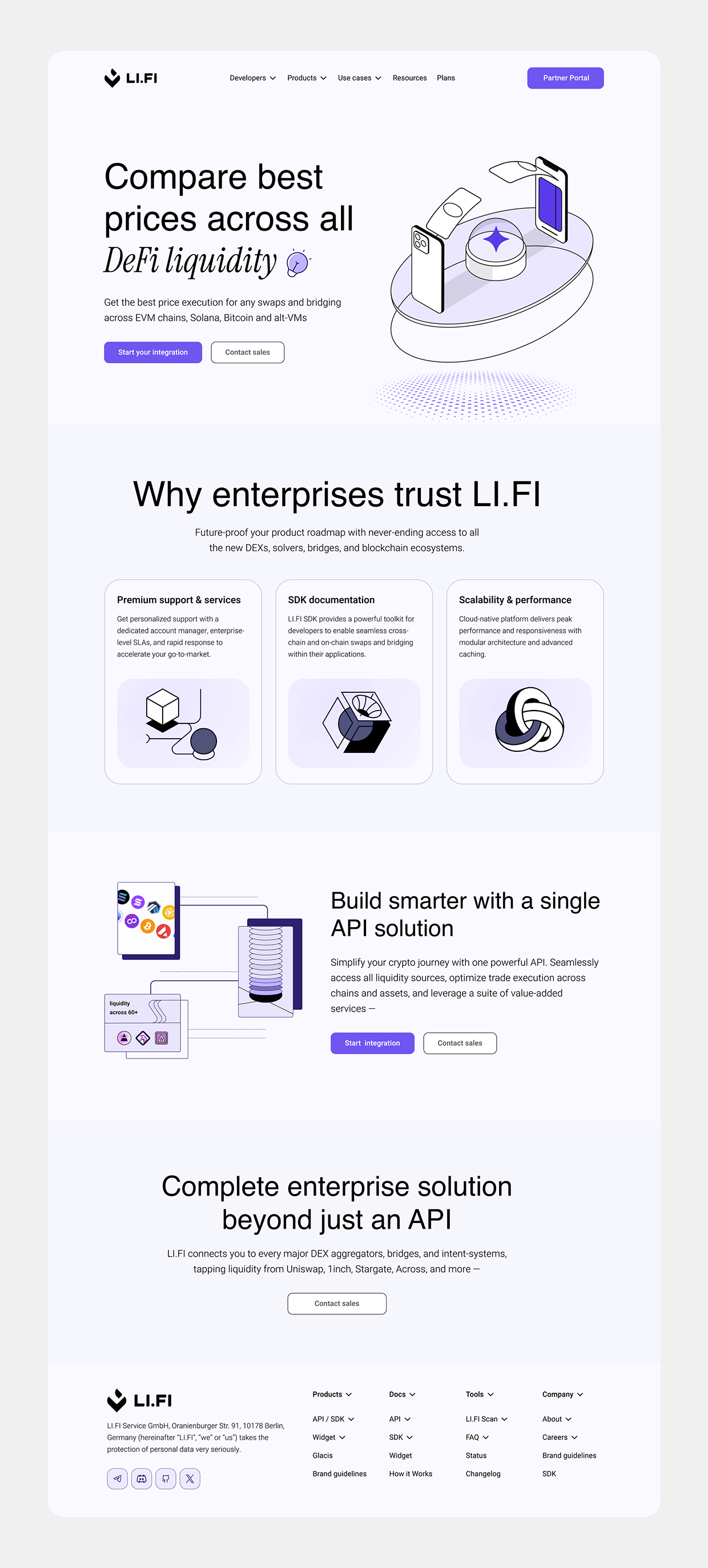 DeFi Liquidity | Cross-Chain SaaS AI Landing Page Image 1