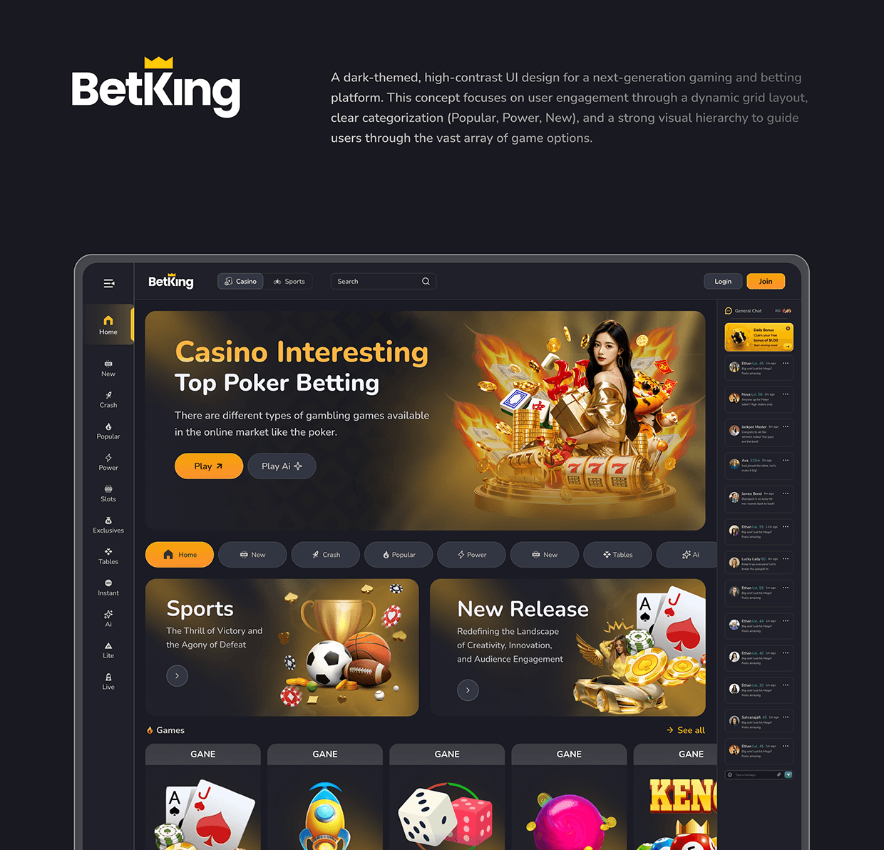 Betking - Casino Website Design App Image 0