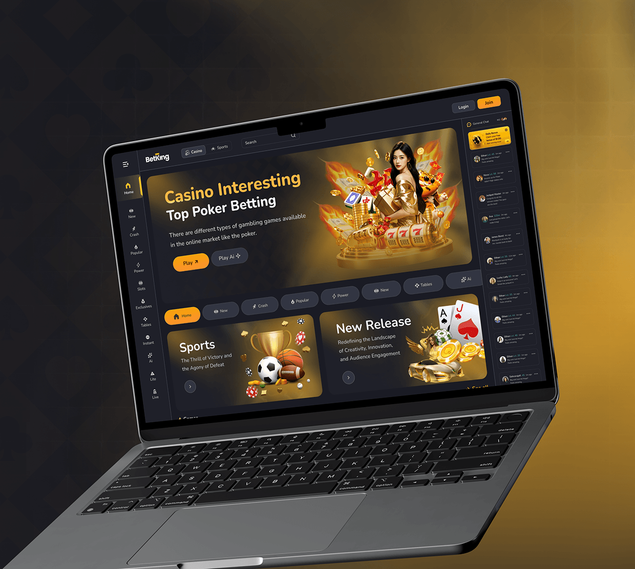 Betking - Casino Website Design App Image 3