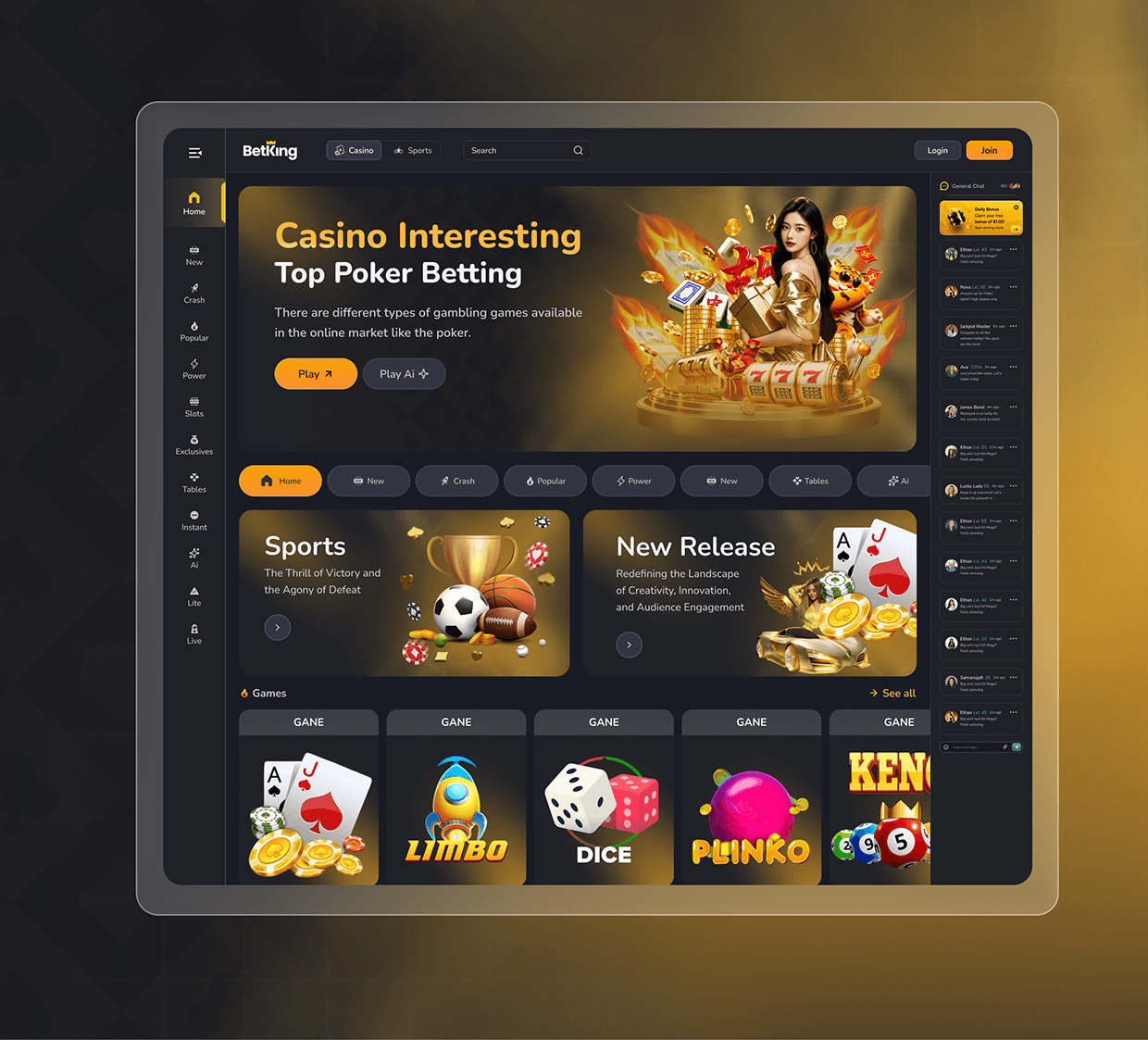 Betking - Casino Website Design App Image 4