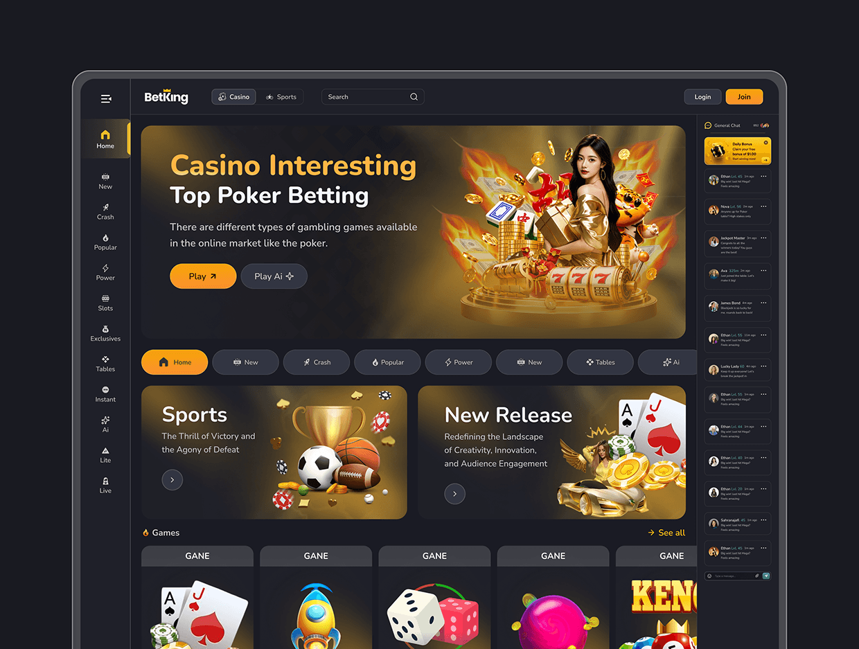 Betking - Casino Website Design App Image 5