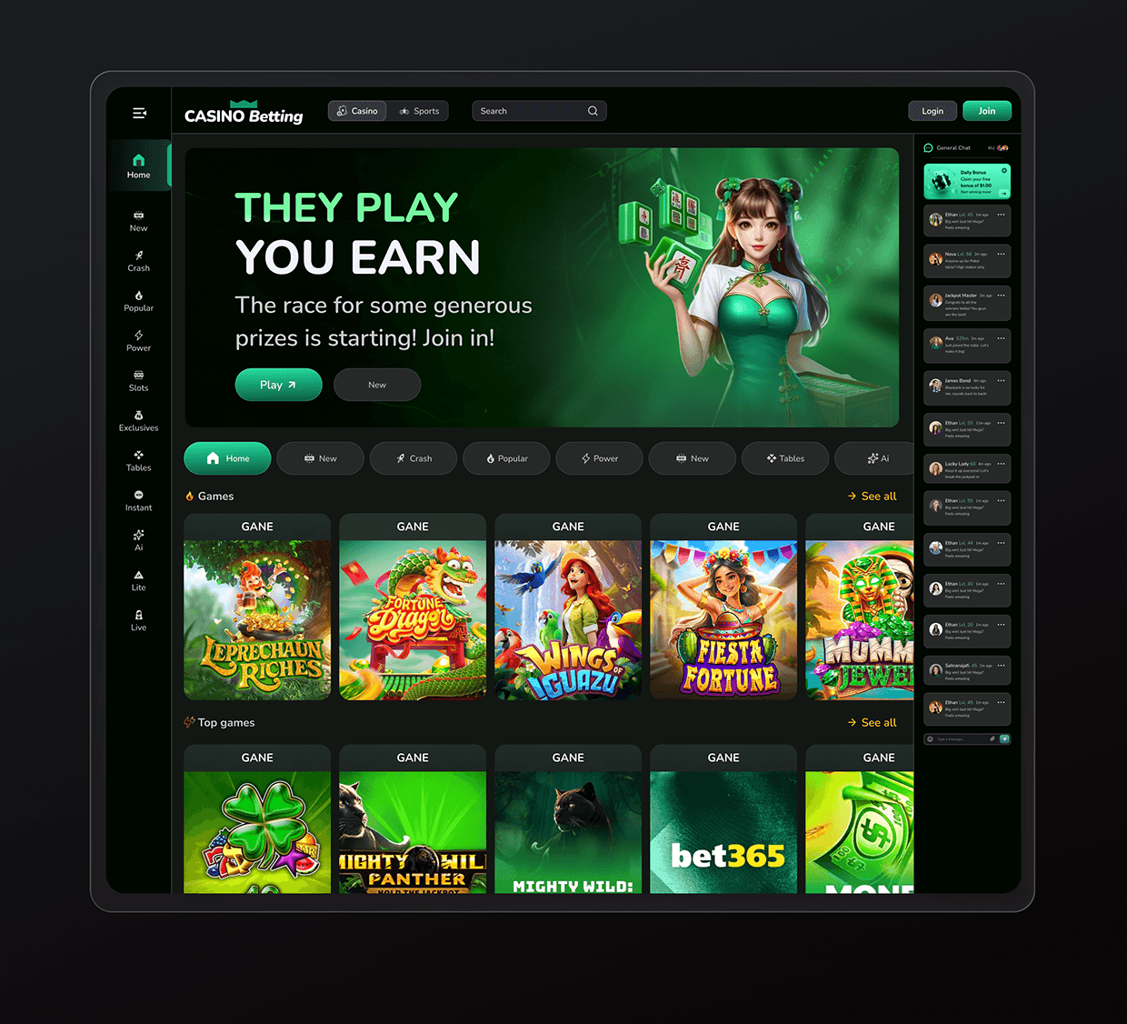 Chanced – Casino Platform Image 1