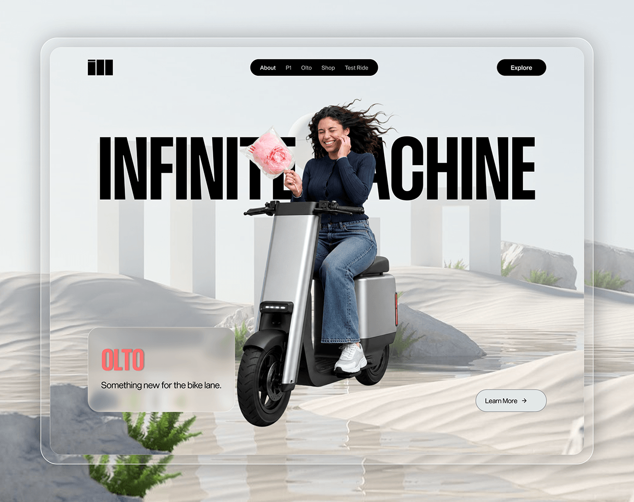 E-Bike Landing Page - Mobile app Image 1