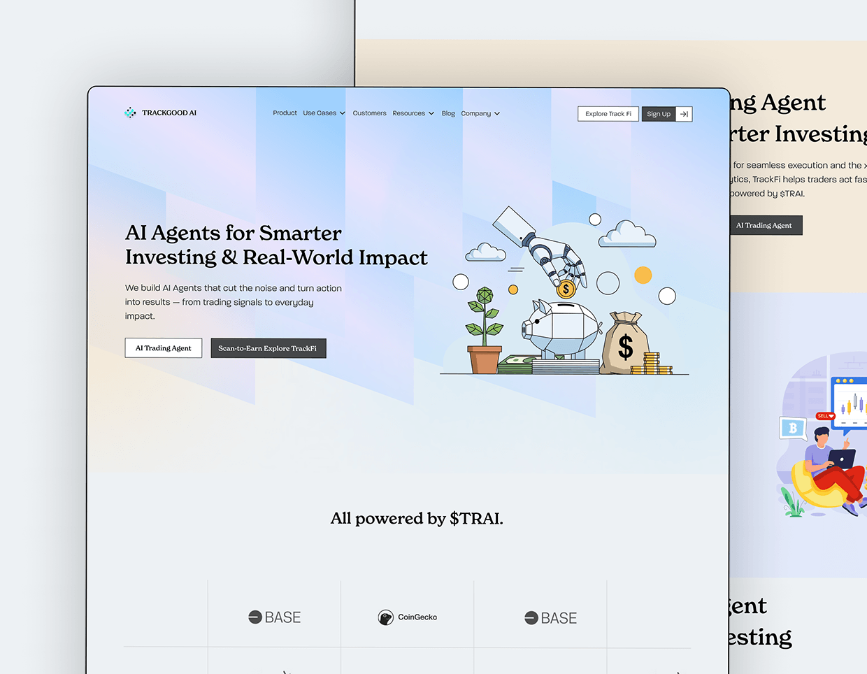 TrackGood AI - AI Agent Platform Landing Page Image 0