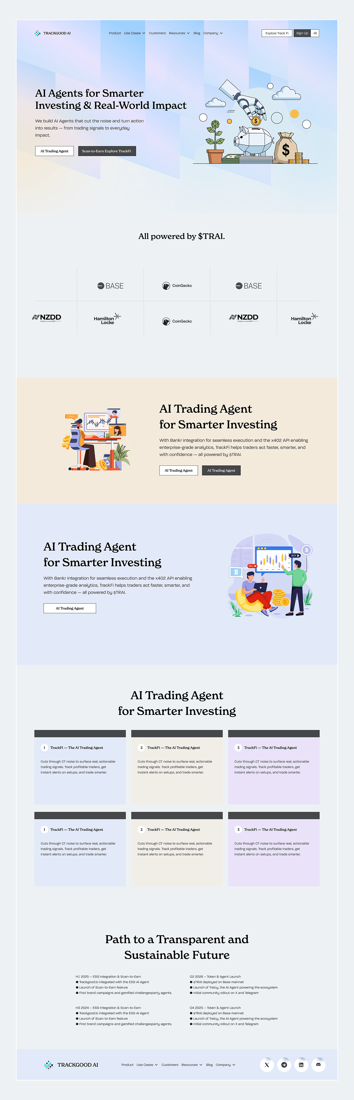 TrackGood AI - AI Agent Platform Landing Page Image 1