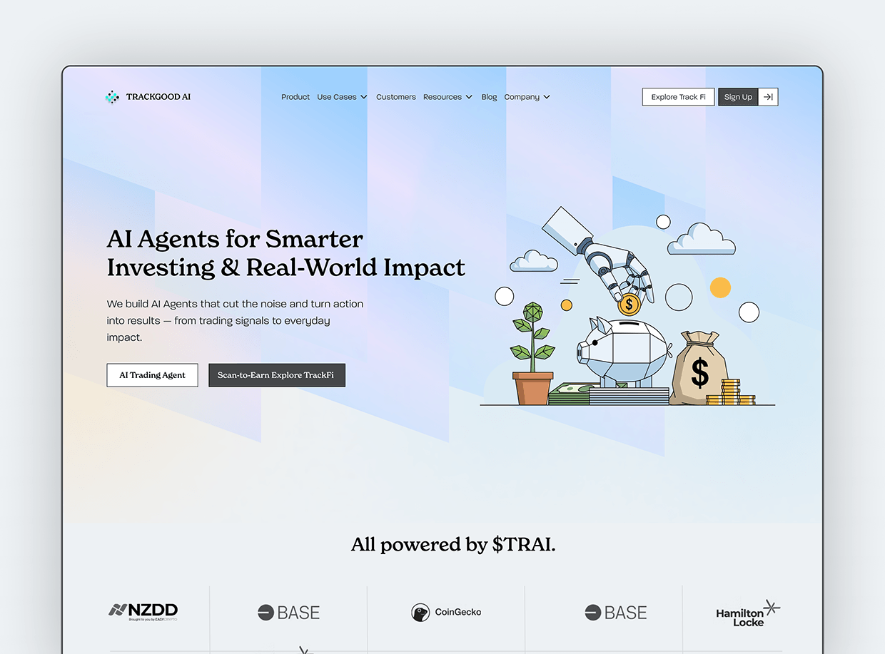 TrackGood AI - AI Agent Platform Landing Page Image 4