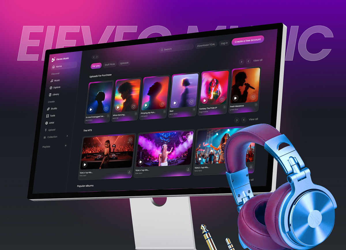 Music Streaming Platform UI/UX Design