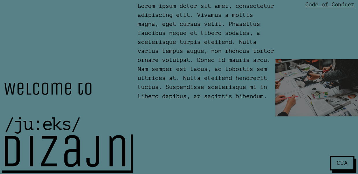 ju:eks dizajn Website