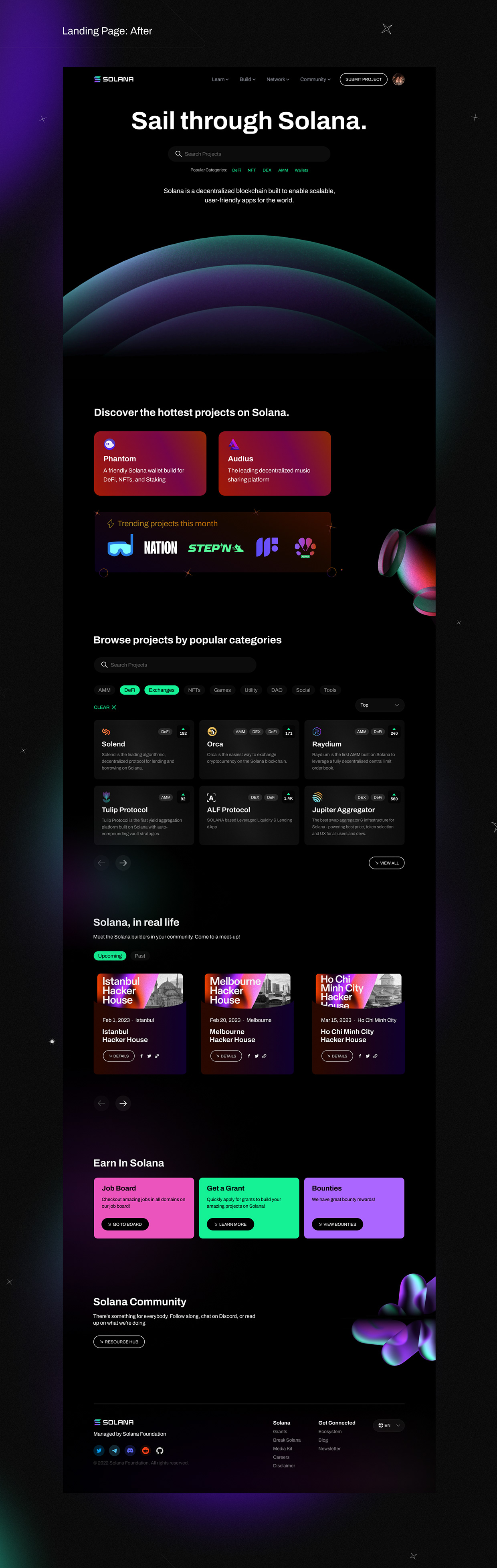 Solana Ecosystem Website Redesign Image 1