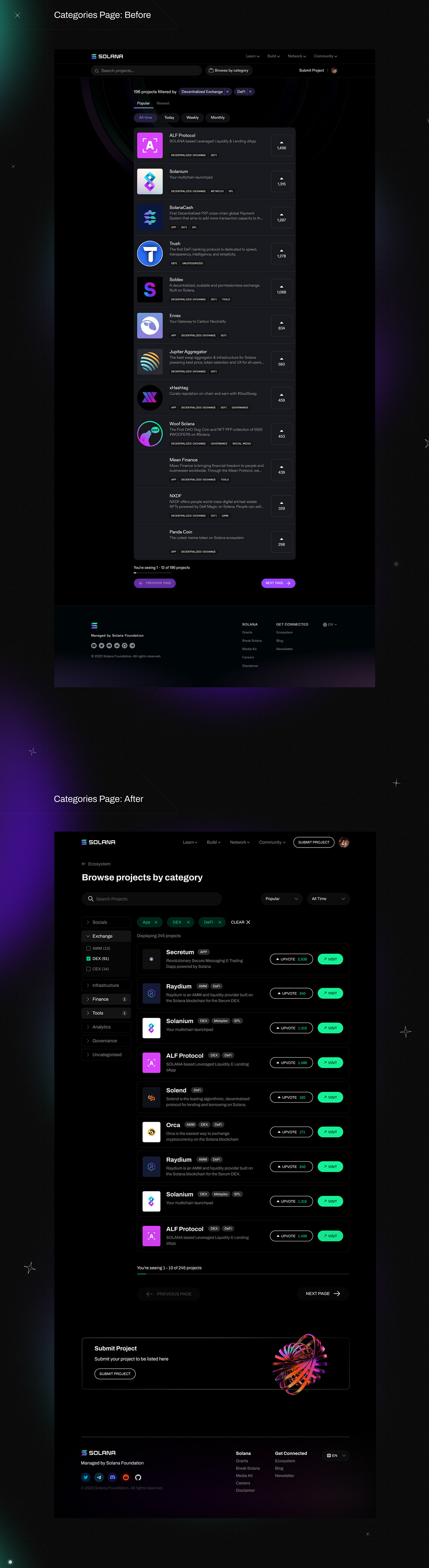 Solana Ecosystem Website Redesign Image 2