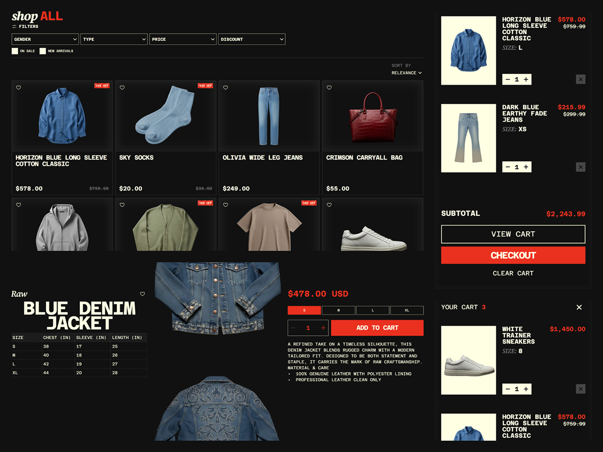 RAWLINE - Hypewear E-Commerce Framer Site Image 9