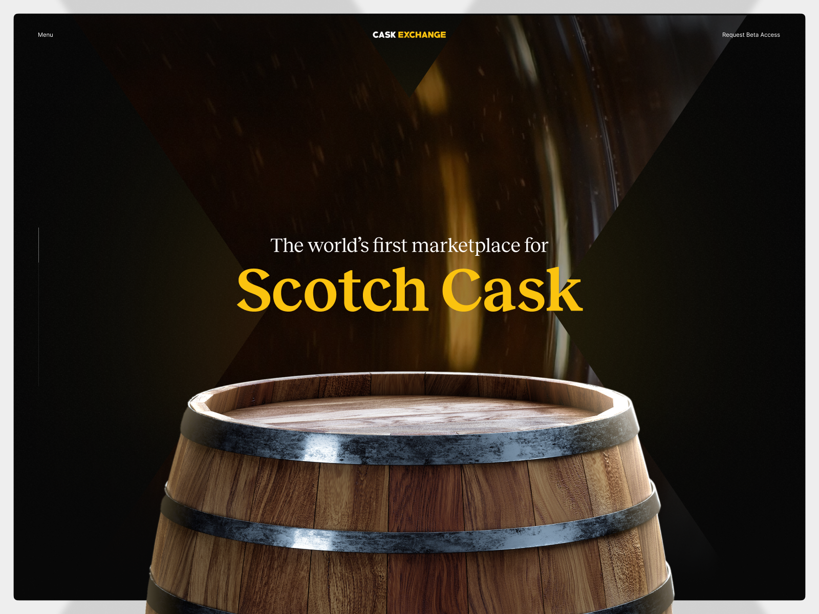CaskExchange - Awwwards Honorable Mention