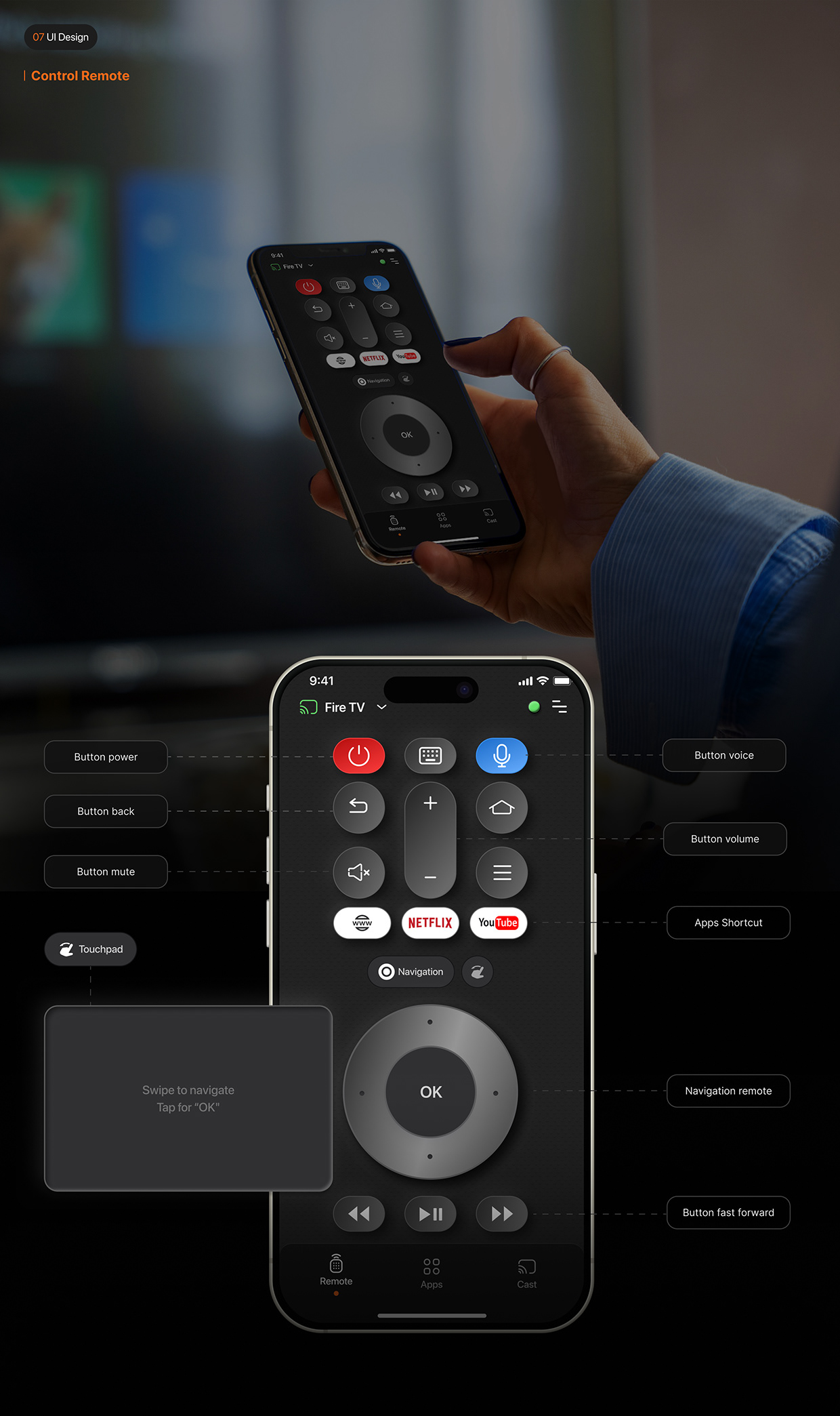 Remote Fire TV_UX UI Design | Cao Huệ Image 11