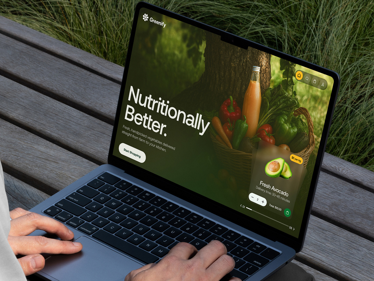 Fresh Produce Delivery App | Modern Grocery Shopping UI/UX Image 0