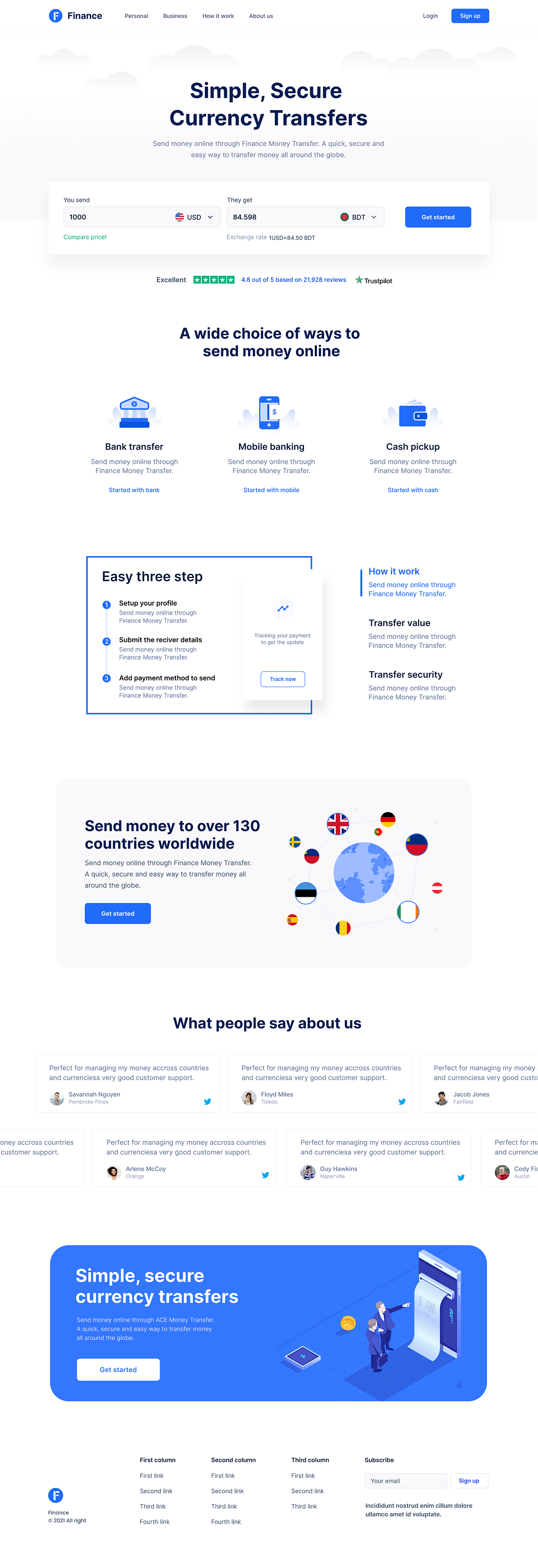 Finance Landing page Image 0