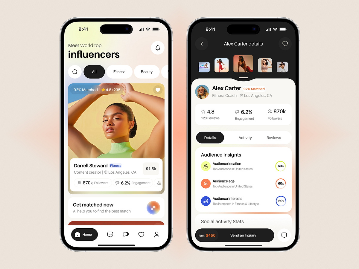 Ai Influencers marketplace_app design Image 0