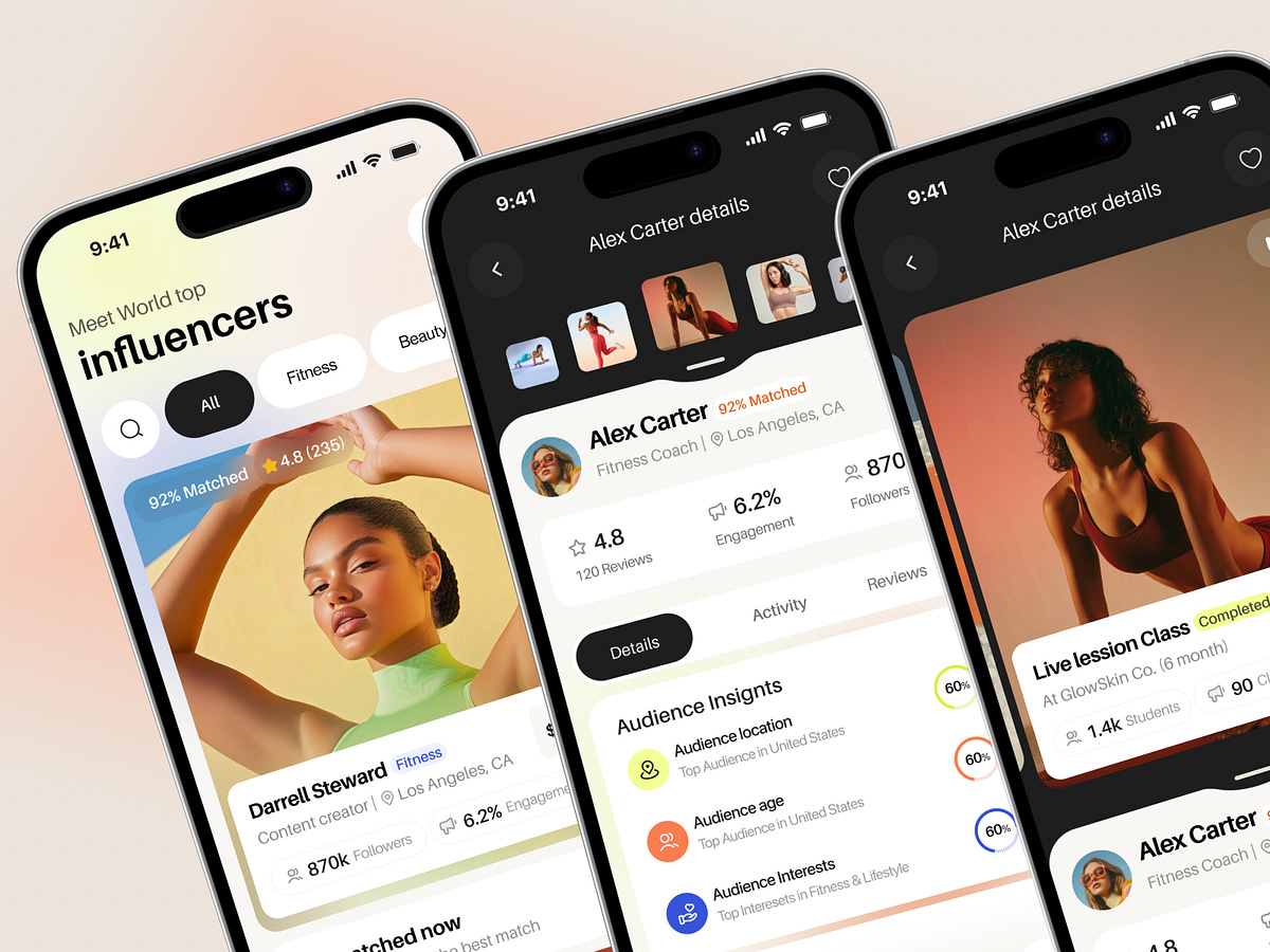 Ai Influencers marketplace_app design Image 1