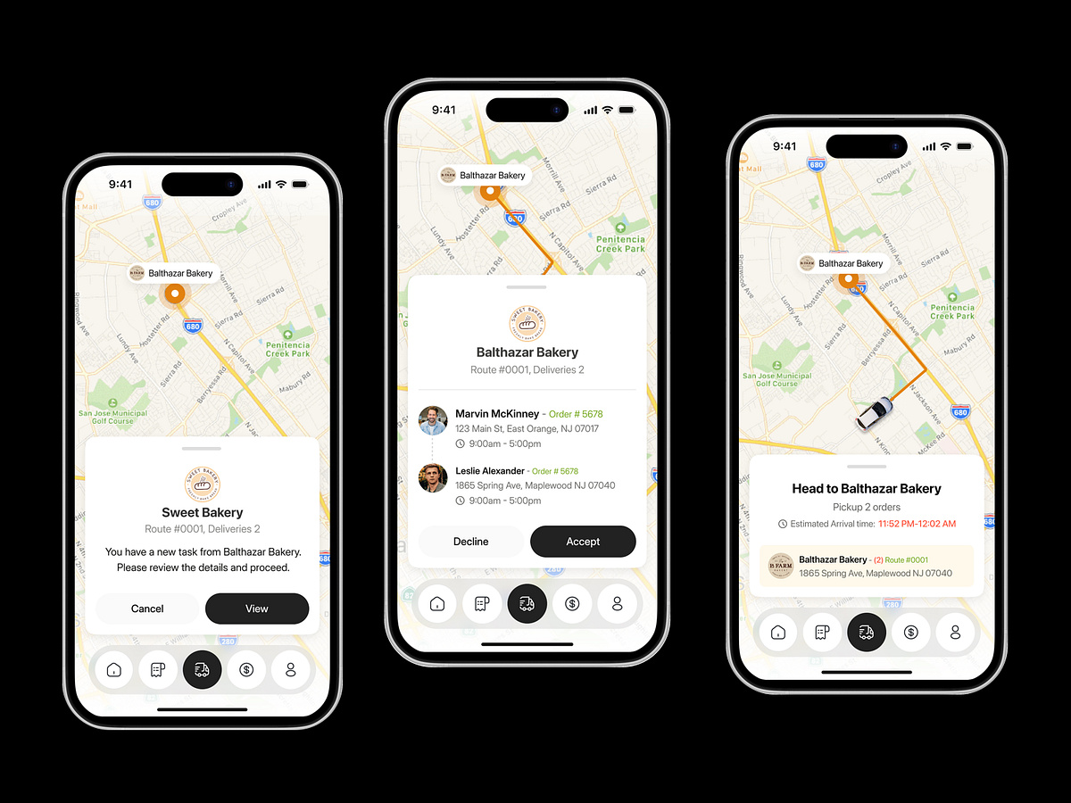 Delivery App UI Design | Logistics Mobile App for Startups