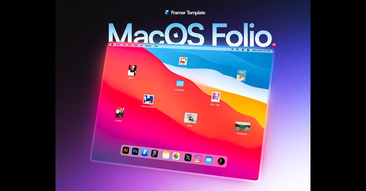 MacOS Folio – Portfolio Template in Mac Style