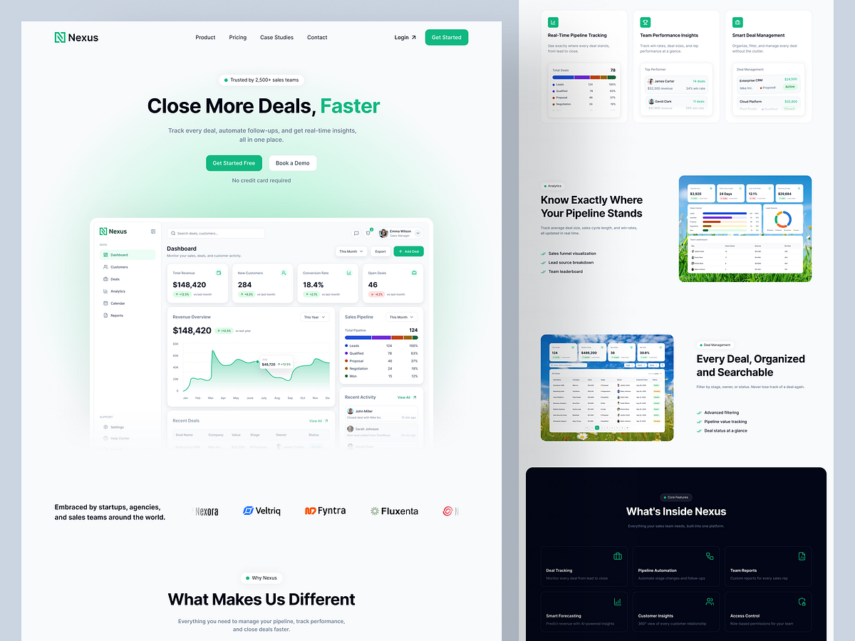 Nexus - SaaS Landing Page