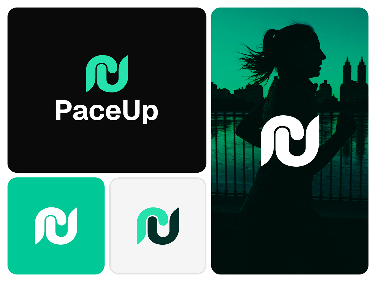 PaceUp – Fitness Logo Design