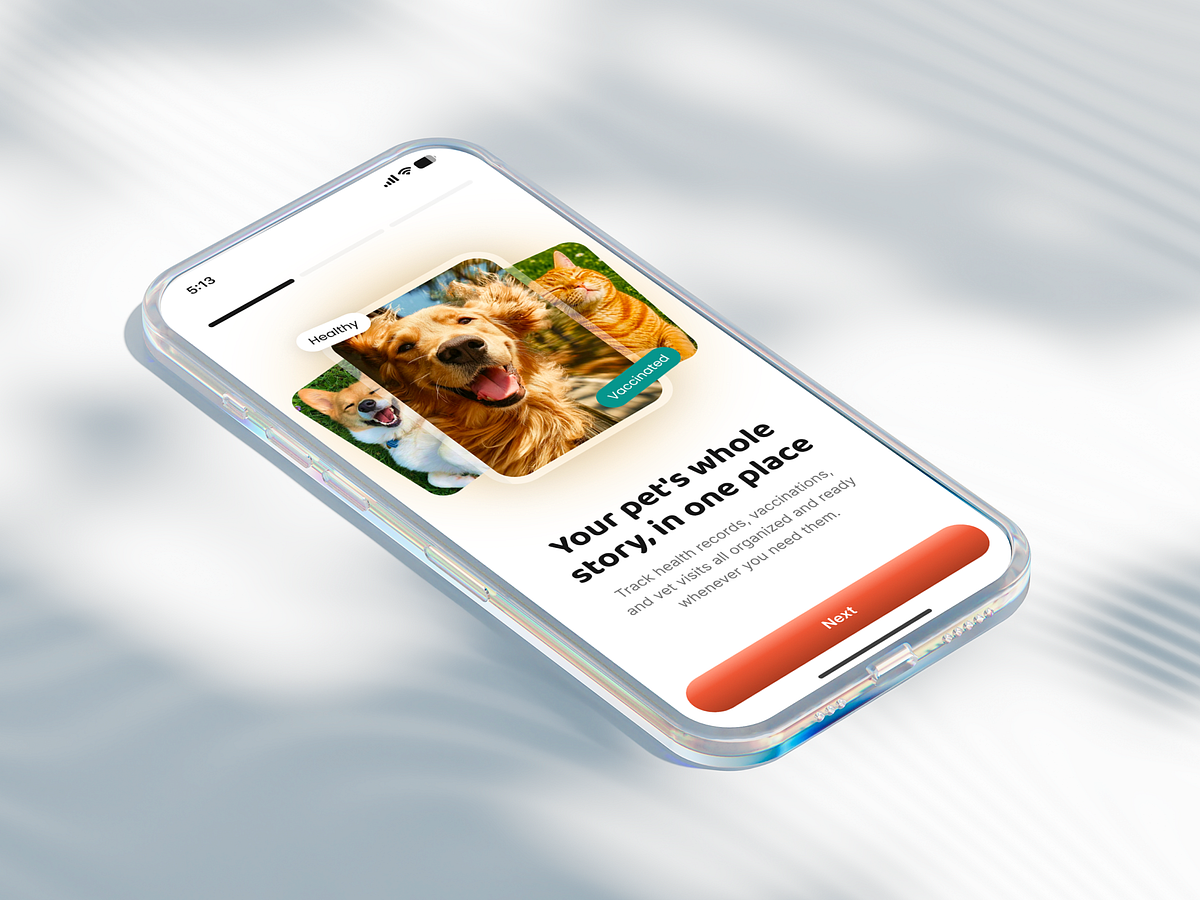 Pet Care App Onboarding UI Design – Pawfect Image 0
