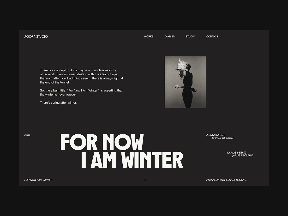 For Now I Am Winter - 01 (Visual Exploration) Image 1