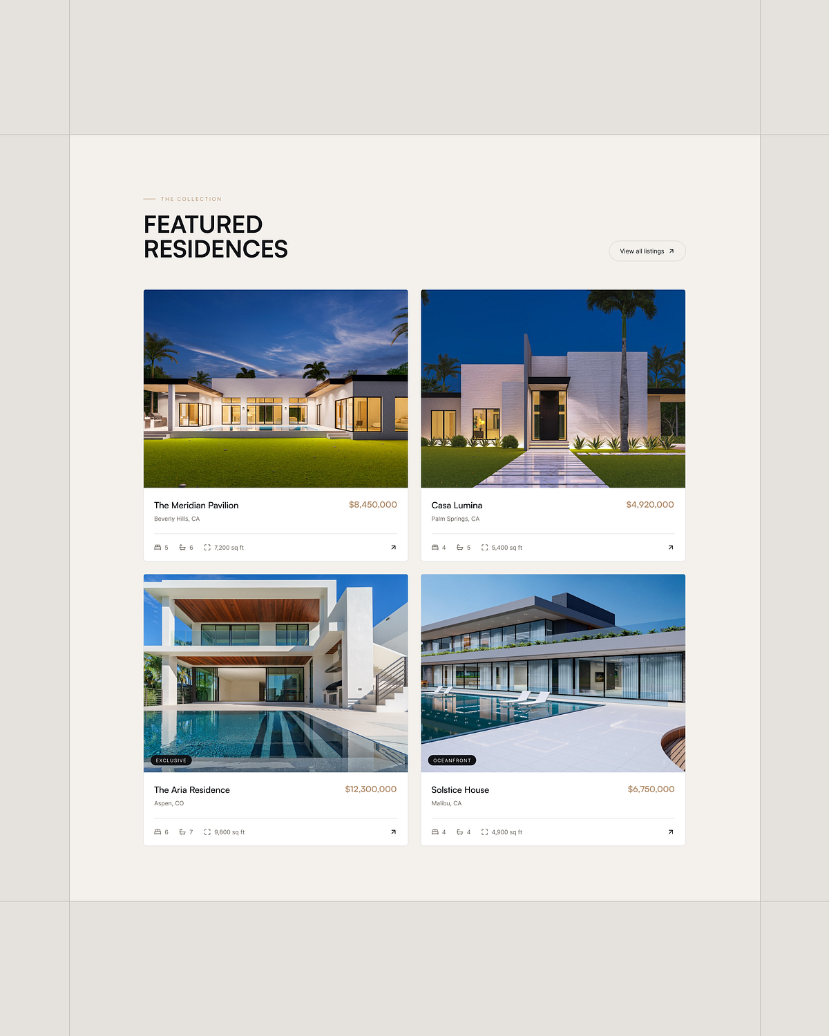 AVENORA ✨ AI-Powered Real Estate Website Design Image 0
